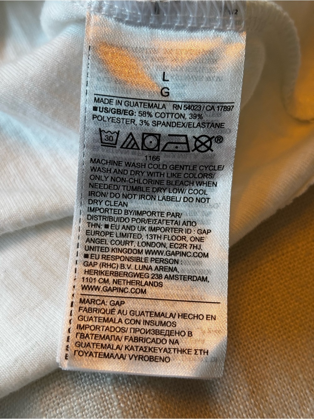 GAP Women's White Ribbed Tank Top - Picture 3 of 6